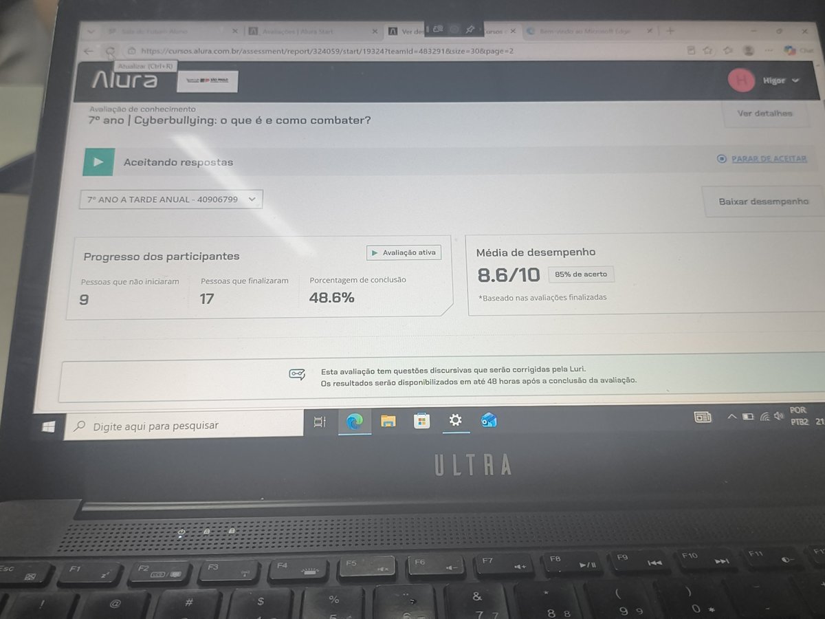 Higorleaoo's tweet photo. Só pra exibir meus alunos, média 8 em tecnologia, SLK meu orgulho todinho dos pimpolhos https://t.co/IN9GAmtFhZ