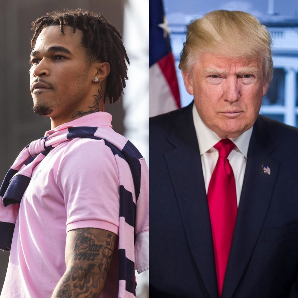 urpreal's tweet photo. PlaqueBoyMax disses Donald Trump after he used his song in a TikTok 😭💀 https://t.co/sRU7AS7778