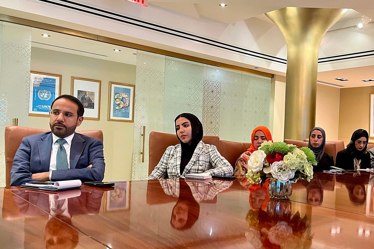 UNOSSC's tweet photo. UNOSSC Director Dima Al-Khatib (@dimaalkhatib1) met with Oman’s Permanent Representative to the United Nations, Ambassador Omar Said Omar Al Kathiri, and briefed diplomats from Oman’s Permanent Mission (@oman_un) on UNOSSC’s mandate and work, including the Global Alliance for South-South and Triangular Cooperation.

Discussions explored opportunities to mainstream #SouthSouth and #TriangularCooperation into Oman’s development cooperation priorities and national development vision, building on the country’s existing initiatives and expertise. Both sides expressed interest in strengthening collaboration, sharing Oman’s development experiences through South-South Galaxy+, and identifying focused areas for knowledge exchange and joint action.

The Director encouraged Oman’s engagement in the Global Alliance to connect development priorities with expertise, solutions and partnerships across the Global South.

Learn more about the Global Alliance for South-South and Triangular Cooperation: https://t.co/9c9zwjpFA2