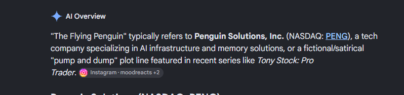 bbbbbbbb8d's tweet photo. the name is Penguin Solutions inc.

https://t.co/gsARAE2RUP
https://t.co/5Xj58JNTz6 https://t.co/De9yB4AH3e