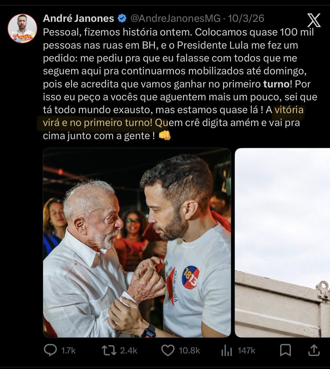 HugoLeonardoL4's tweet photo. @AndreJanonesMG Cara queria saber em que fantástico mundo de Bob vc vive kkkkkk, vou rir muito quando o pt sair do poder e o lule meter o pé na sua bunda... DE NOVO. KKKKK https://t.co/4je4SQICTy