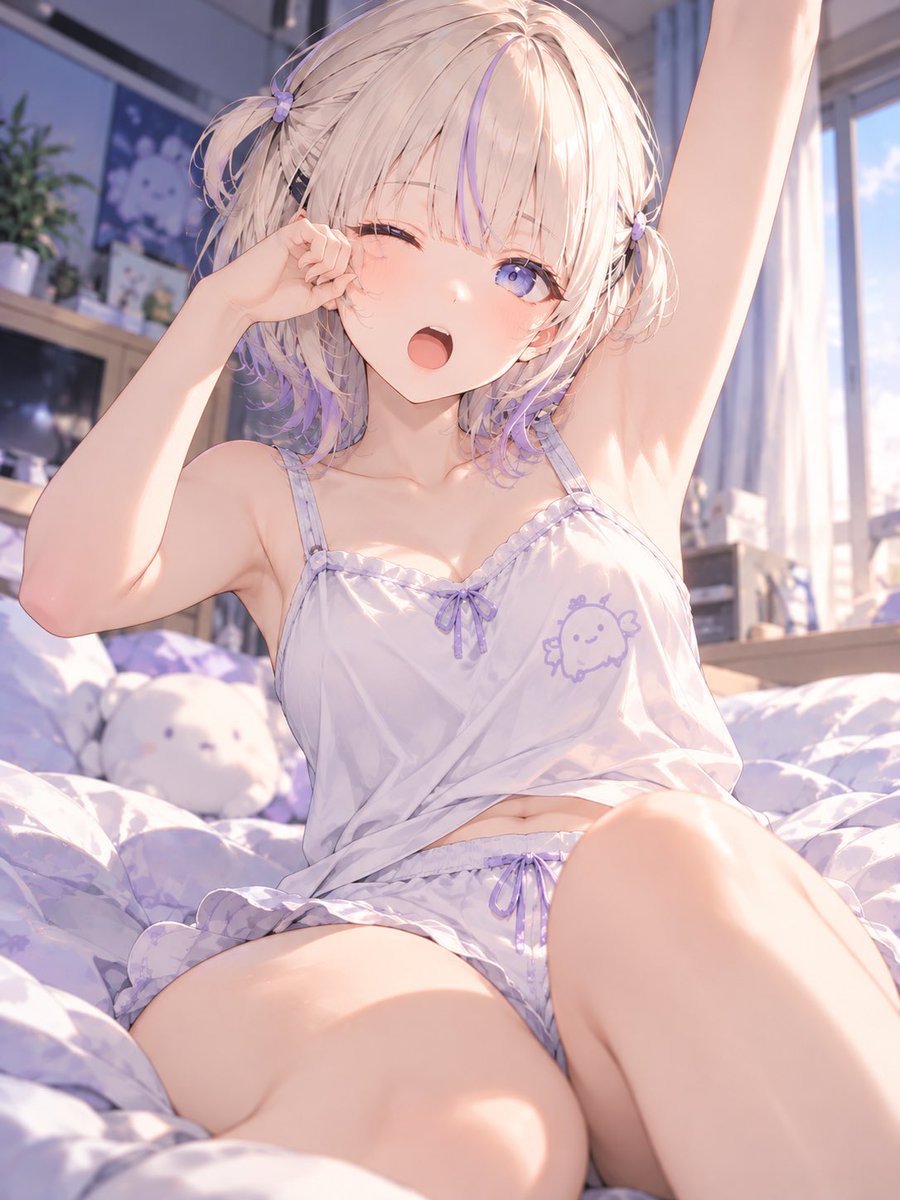 kanatyan_ai's tweet photo. ReGLOSS
ホロライブ / hololive

寝起きのReGLOSS。

SFW illustration, no nudity.
#ReGLOSS #ホロライブ #AIart https://t.co/a8rcPAXub7
