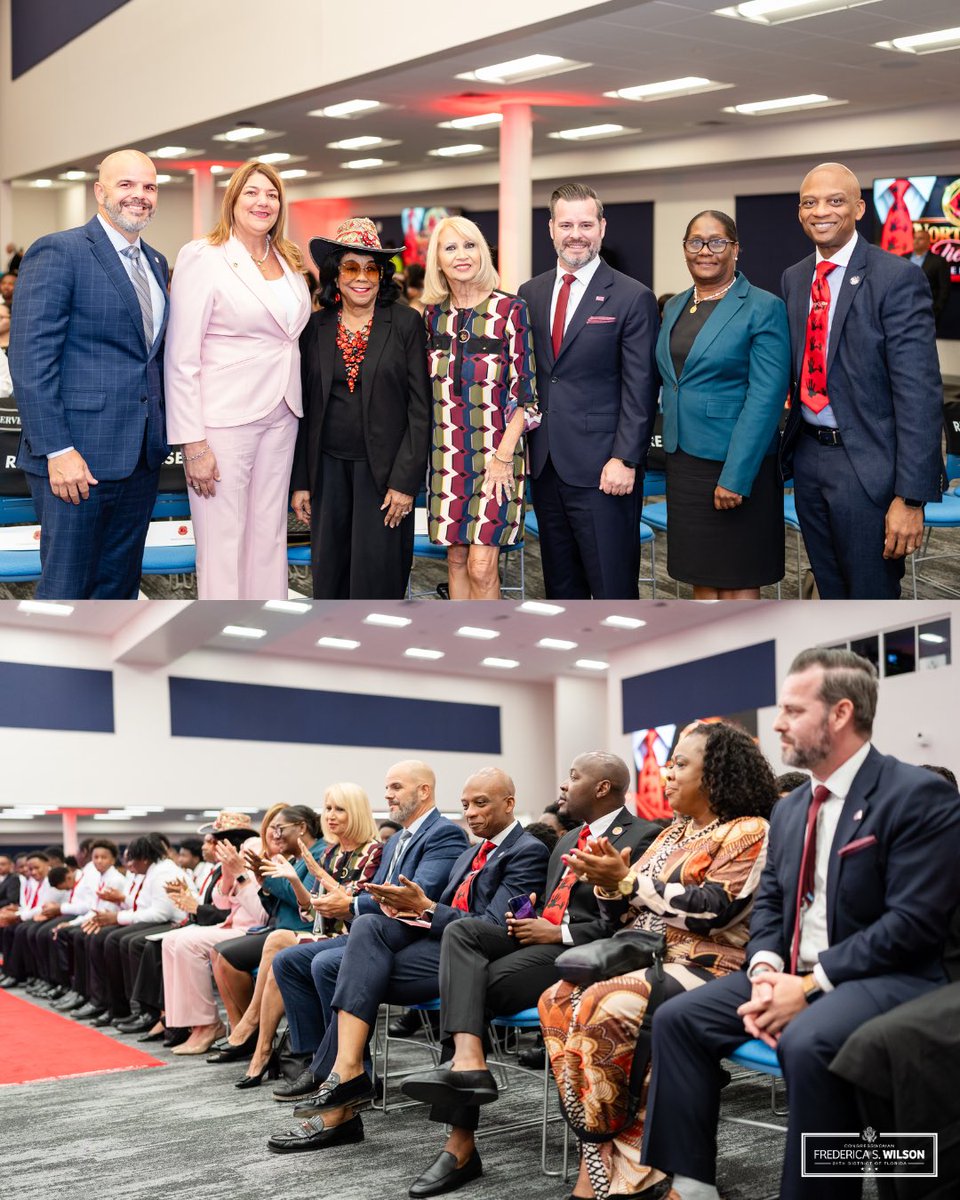 RepWilson's tweet photo. When we invest in our students, we invest in the future of our entire community. I’m proud to have secured $850,000 for Miami Dade College to strengthen its programs and open more doors for students.

Thank you, President Madeline Pumariega and Dr. Malou C. Harrison, Executive Vice President and Provost, for your leadership, and to the community leaders who joined us in supporting our students’ success!