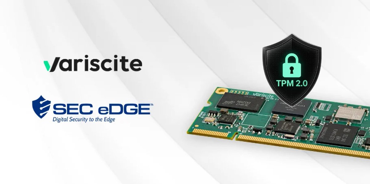 embedded_online's tweet photo. @Variscite_Ltd and @SecEdge_Inc have announced the availability of firmware-based TPM 2.0 #security across Variscite’s https://t.co/gvrbcg8m2I #SoMs. #TrustedPlatformModule https://t.co/0vKKER6Uzt https://t.co/6O3MPY0ngo