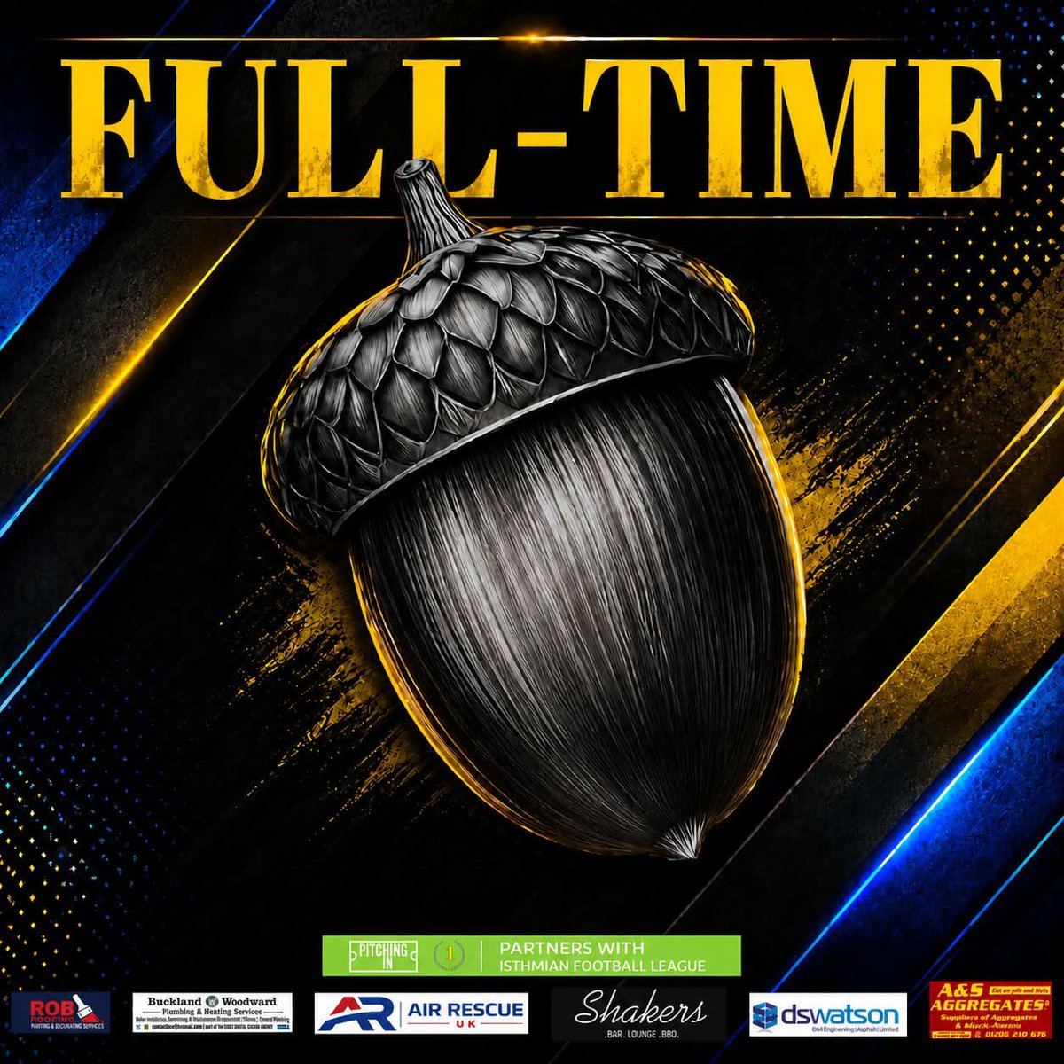 LittleOakleyFC's tweet photo. 𝐅𝐔𝐋𝐋 𝐓𝐈𝐌𝐄 

THAT’S WHAT YOU CALL A BOUNCE-BACK!

WHAT A WIN ⚫️🌰🔵

🟢 2-3 🌰 ⏱️ 90+9’ // #COYA #LOFC #ACORNS #LITTLEOAKLEY https://t.co/D3XmQx2Hdq