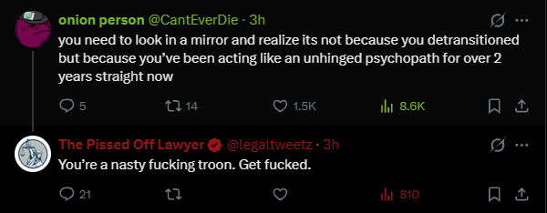 Punished_Shae's tweet photo. Have you considered its not because you "detransitioned" but because you're a massive cunt? https://t.co/UfvLib4uzx