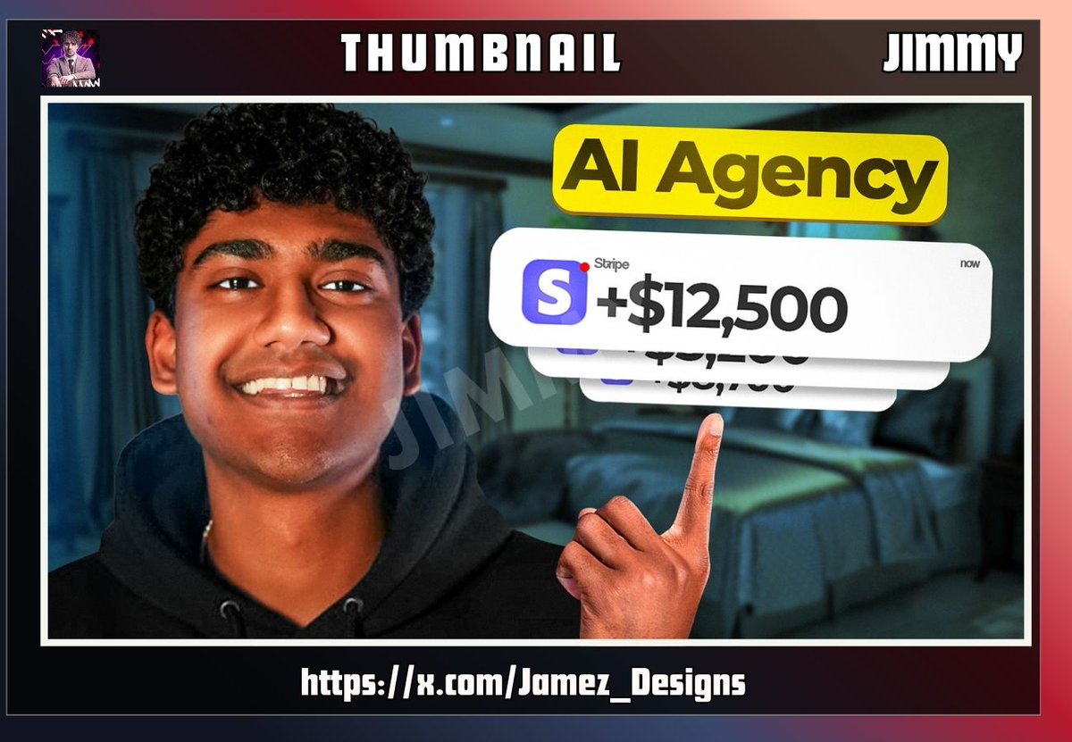 JamezDesignz's tweet photo. Wanted this thumbnail to grab attention instantly, so I built the whole composition around the main moment 🔥

HMU If anyone need/looking for someone Graphic designer, GFX artist, who do/make Logo, Banner, Thumbnail, Emotes, Sub badges, Overlay, Kick/Twitch packages, Stream Revamp/Branding, Illustration, Pixel art, 2D/3D Animation with UNLIMITED REVISIONS!🤍❤️🖤