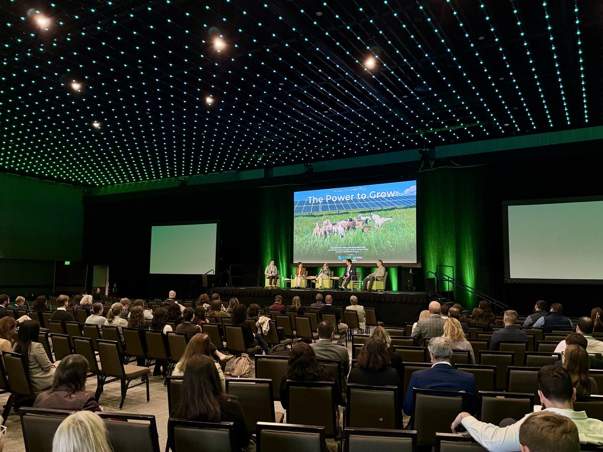 ACE_newyork's tweet photo. Documentary premiere at the 2026 ACE NY Fall Conference — “The Power to Grow: Keeping New York Land in Agriculture!” Thanks to the panelists for a great discussion after. @RPierceWriter; Linda Garrett, @Farmland; Kevin Campbell, @EDF_power; Steve Sullinger, Power Communications https://t.co/laFHeqYkP9