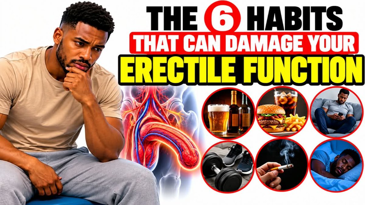 LevelupLogs's tweet photo. The 6 habits that can damage your erectile function.

1. Drinking too much alcohol. https://t.co/G0MQV8oLF3