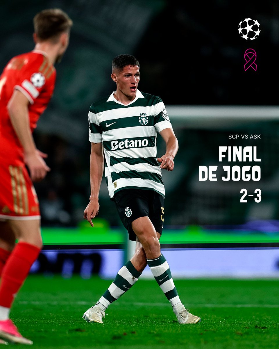 SportingCP's tweet photo. ⏹️ Derrota dos Leões no 3.º jogo da fase de Liga da @ChampionsLeague. 

⚽️ Luis Suárez (2)
2-3 // #SCPASK #UCL https://t.co/fuP2ARHrRk