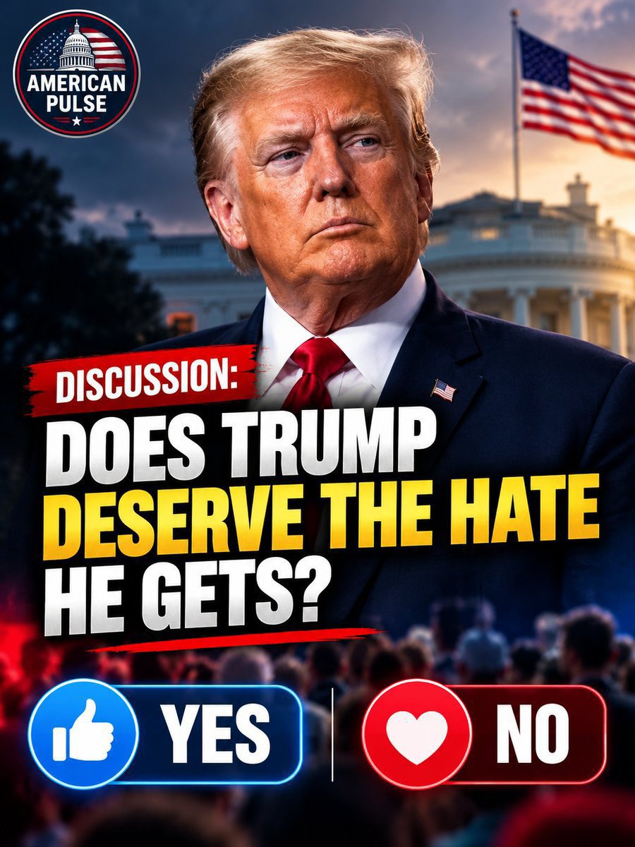 DCDrainoctr's tweet photo. Does TRUMP deserve the hate he gets?

🟢 Yes 

🔴 No 

🇺🇸🇺🇸🇺🇸 https://t.co/wY7tDf222q