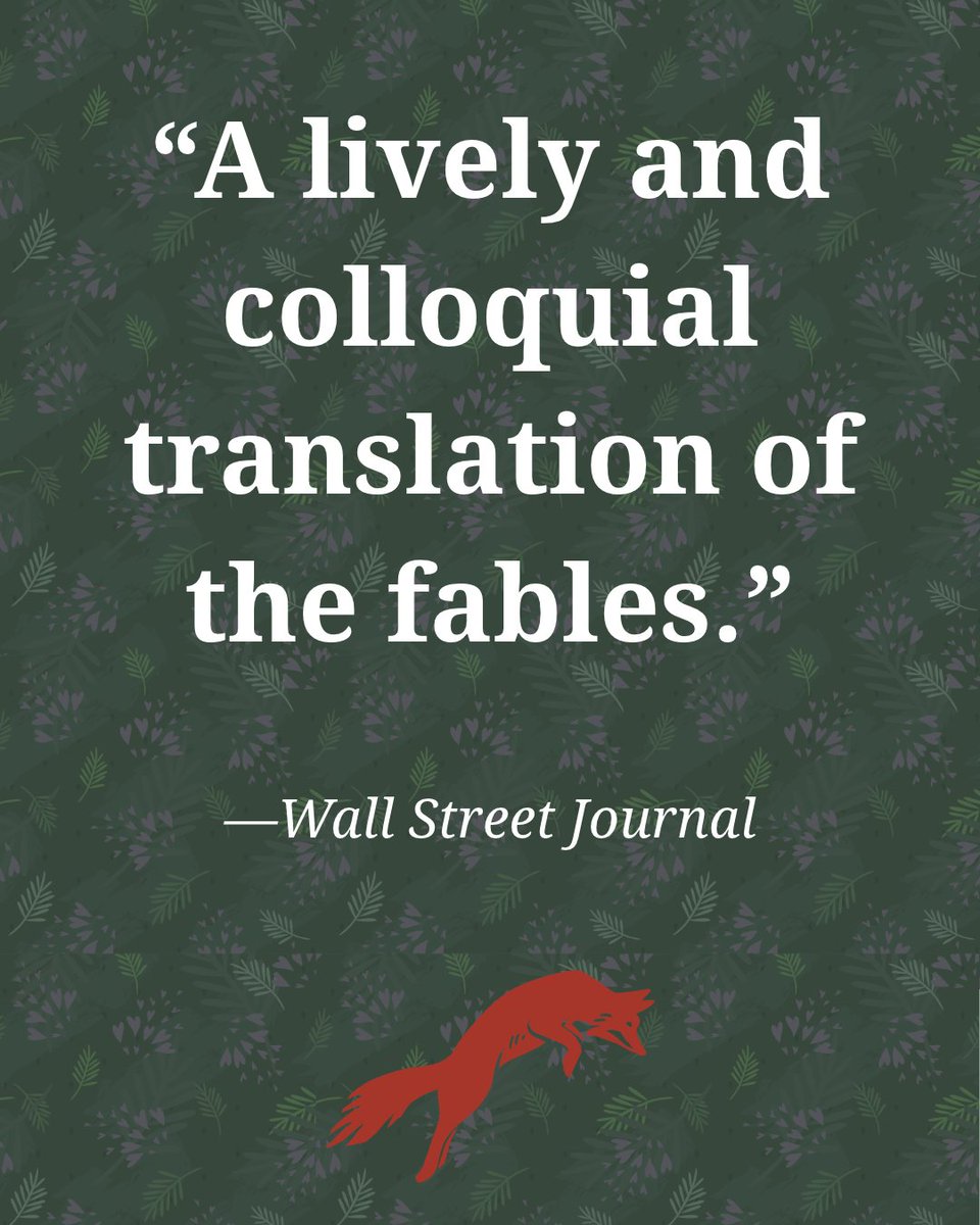 BasicBooks's tweet photo. Translated and annotated by renowned scholar Robin Waterfield, this definitive translation of AESOP'S FABLES is now available in paperback, featuring a stunning new cover. 🦊🌿

Learn more: https://t.co/dXl9H7ur6V https://t.co/bi9ZtmFpHB