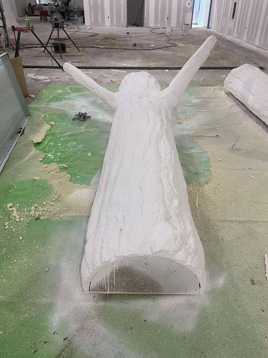 NCFI's tweet photo. These trees are anything but ordinary. 🌳 Solid Rock Foam Solutions built custom trees and then gave them the ultimate upgrade with spray foam insulation. Check out the incredible before-and-after transformation!
#NCFI #SolidRockFoamSolutions #sprayfoam #SPFinsulation #treetransformation