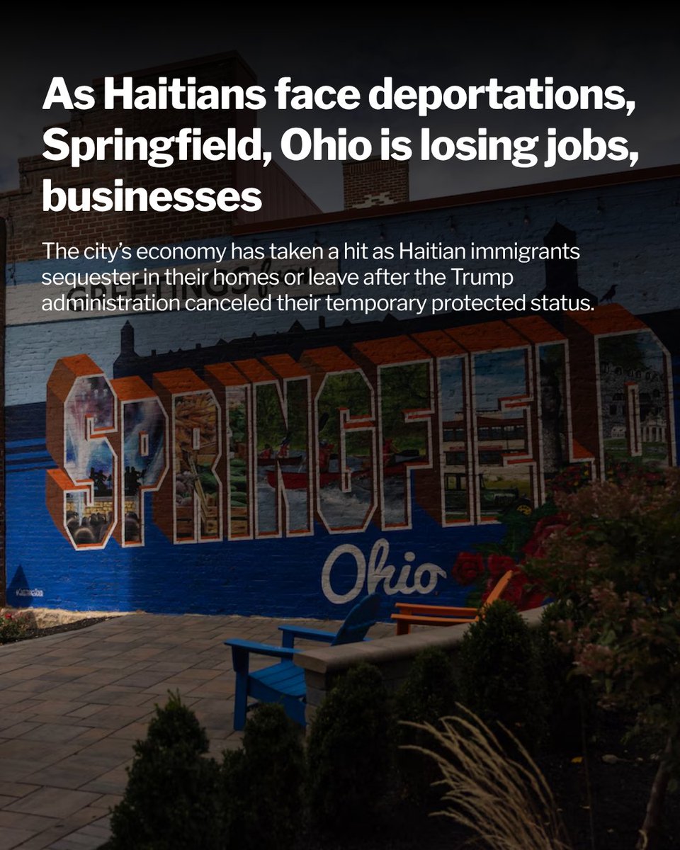 RepJayapal's tweet photo. What we said would happen is happening.

Republicans ending TPS for Haitians has led to incredible job loss, harming businesses and the local economy in communities like Springfield, Ohio.

Scapegoating hardworking immigrants hurts all of us. https://t.co/67OIhYT7mZ
