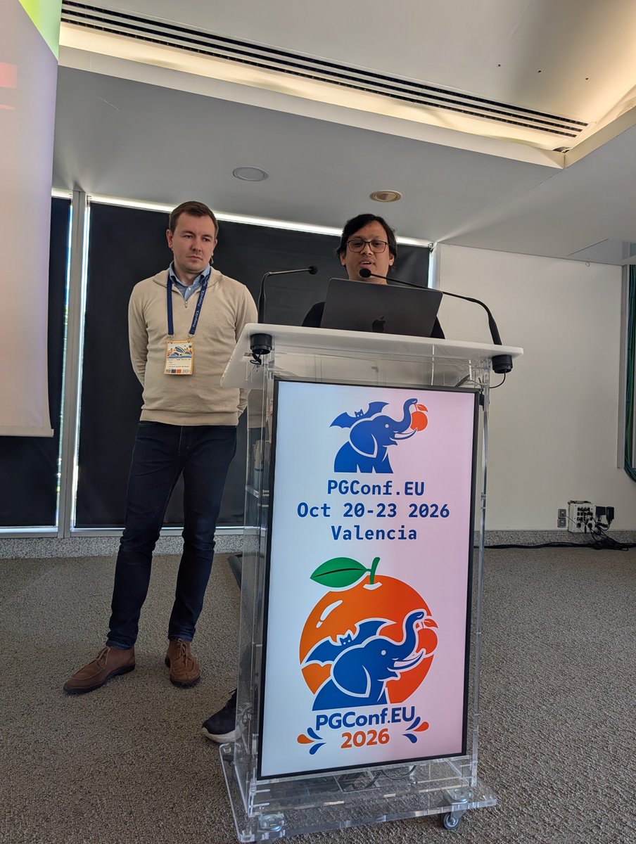 PerconaBytes's tweet photo. MichaΕ Nosek & @AviVallarapu shared years of hands-on migration experience at #PGConfEU:
1. what carries over
2. what breaks
3. what your app needs to change
With a demo they confidently explored every direction of migration, even the less likely ones - for rollback. https://t.co/DgjXgdFgGY