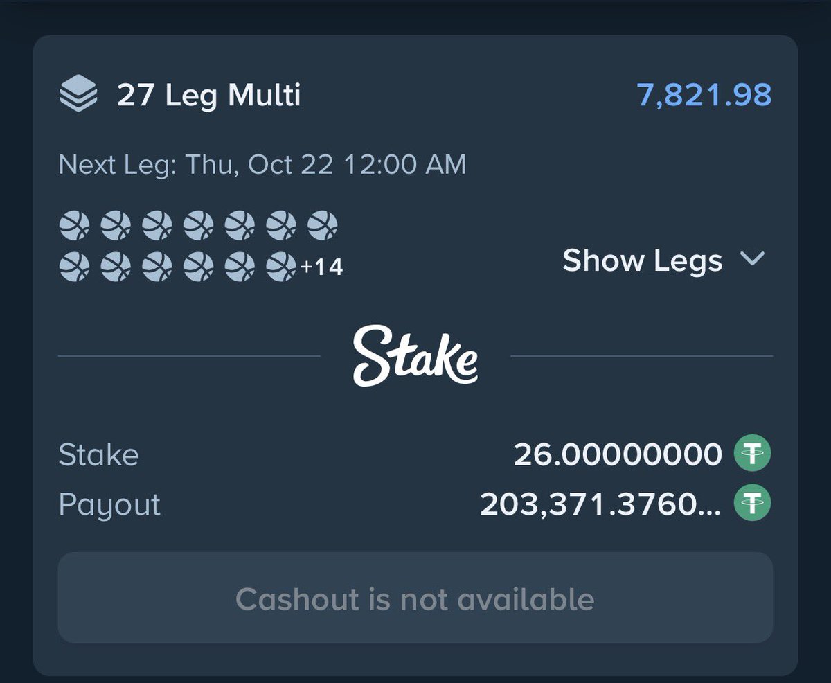 betsage24's tweet photo. BET ON STAKE 🏆

7.8K ODDS ➡️https://t.co/yNDwNvjbh4

GAME CODE➡️sport:675031639

REGISTER HERE - https://t.co/wCWw4UFpUj

WATCH HOW TO LOAD CODE ON STAKE -https://t.co/u5LQxMRDHd https://t.co/CXEOOjzhuS