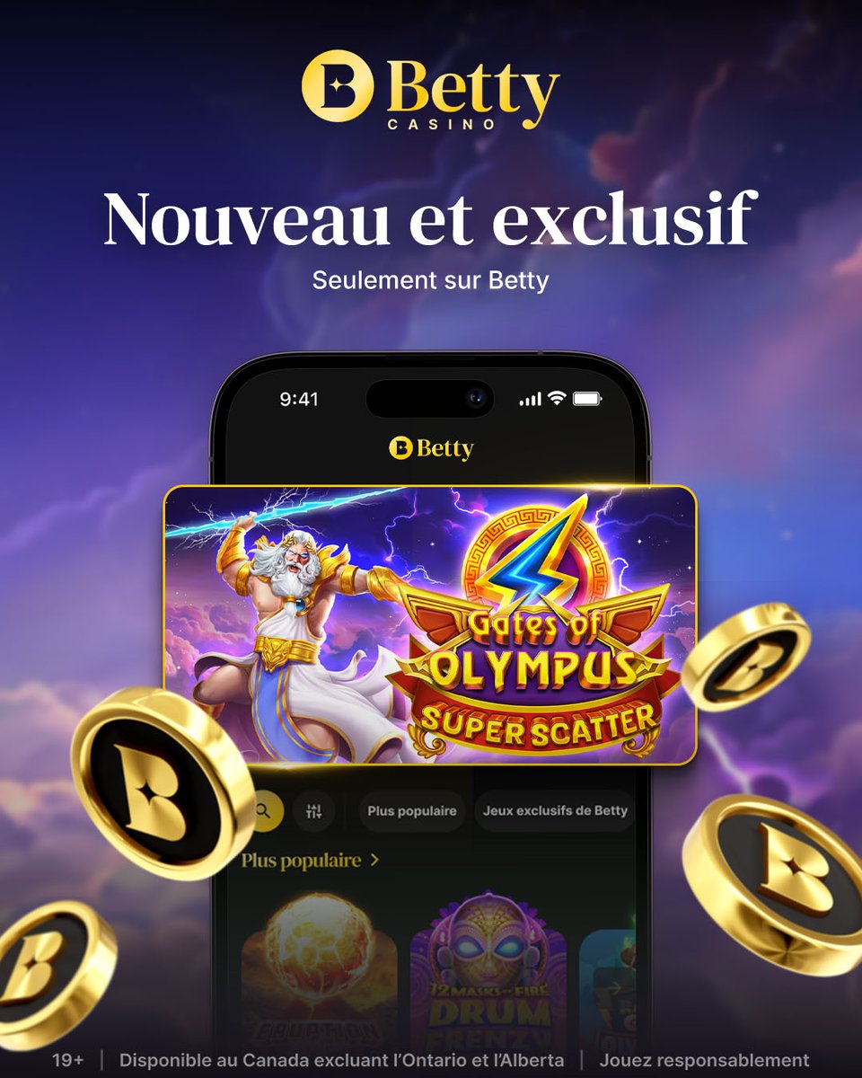 playbettycom's tweet photo. ⚡️ Zeus has returned! ⚡️

Ready to feel the thunder? Experience Gates of Olympus Super Scatter and take your spins to a whole new level!

👉 Head over to https://t.co/ohx6q8nG96 now to play!
-
⚡️ Zeus est de retour! ⚡️

Prêt à faire gronder le tonnerre? Découvre Gates of Olympus Super Scatter et passe au niveau supérieur!

👉 RDV sur https://t.co/ohx6q8nG96 pour jouer dès maintenant!

#betty #playbetty #gatesofolympus #explore