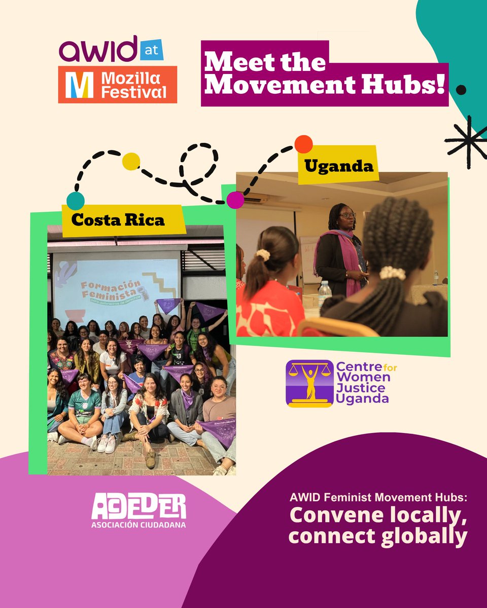 AWID's tweet photo. Meet our #MozFest2026 Movement Hubs!

In Uganda, we’re connecting with the @CentreforWomen2, a women-led feminist legal organization working on law, gender and health justice. https://t.co/pcdlRLbWHC