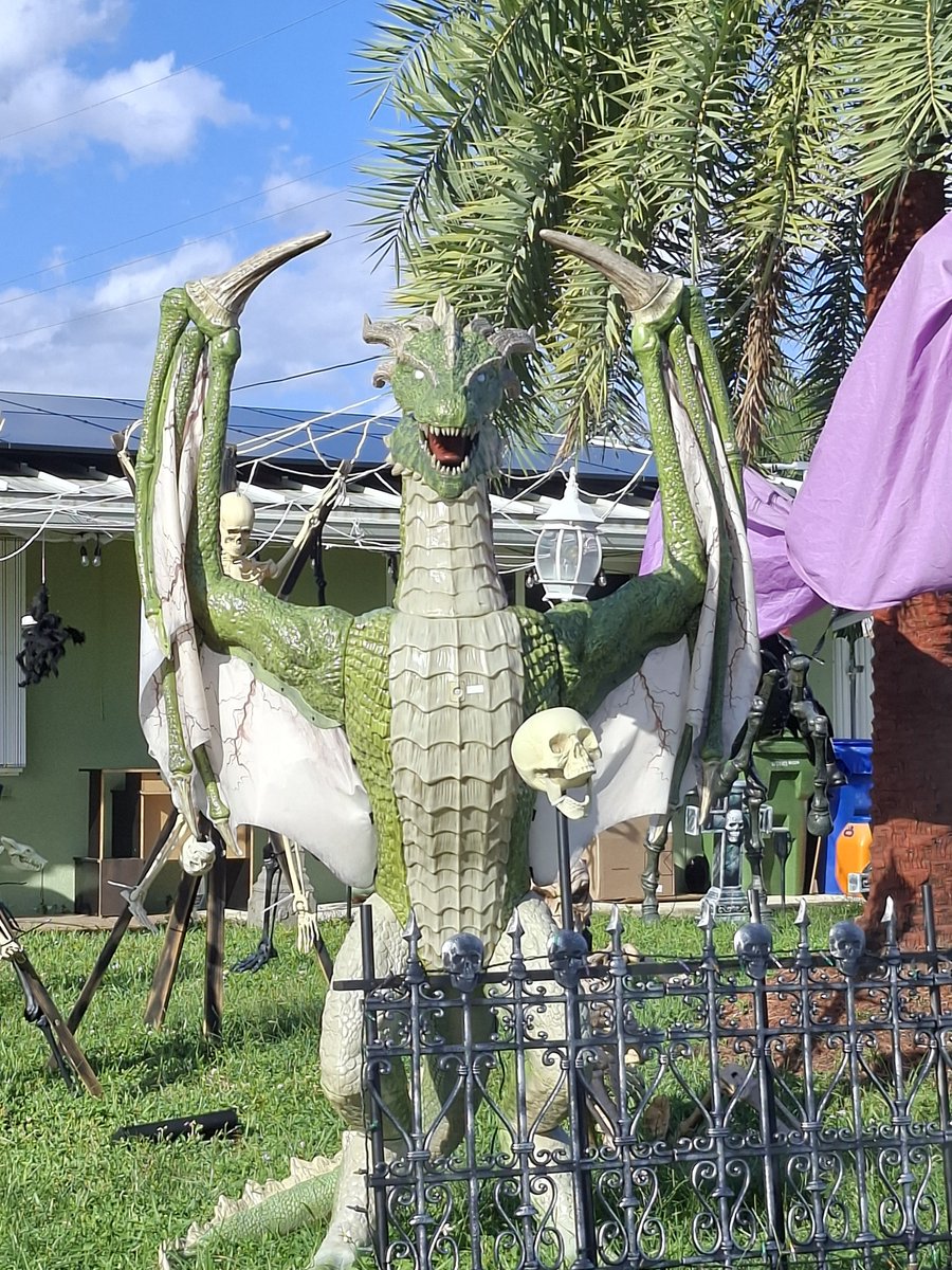 kitawny24's tweet photo. Is this guy flipping me the bird? 🎃🤣

#HalloweenDecor https://t.co/MLMJ9BcMbL