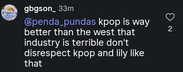bomyosha's tweet photo. a veces veo opiniones tan objetivamente malas que no sé que pensar, como vas a defender la industria kpop??? https://t.co/VGAdOnTLkD