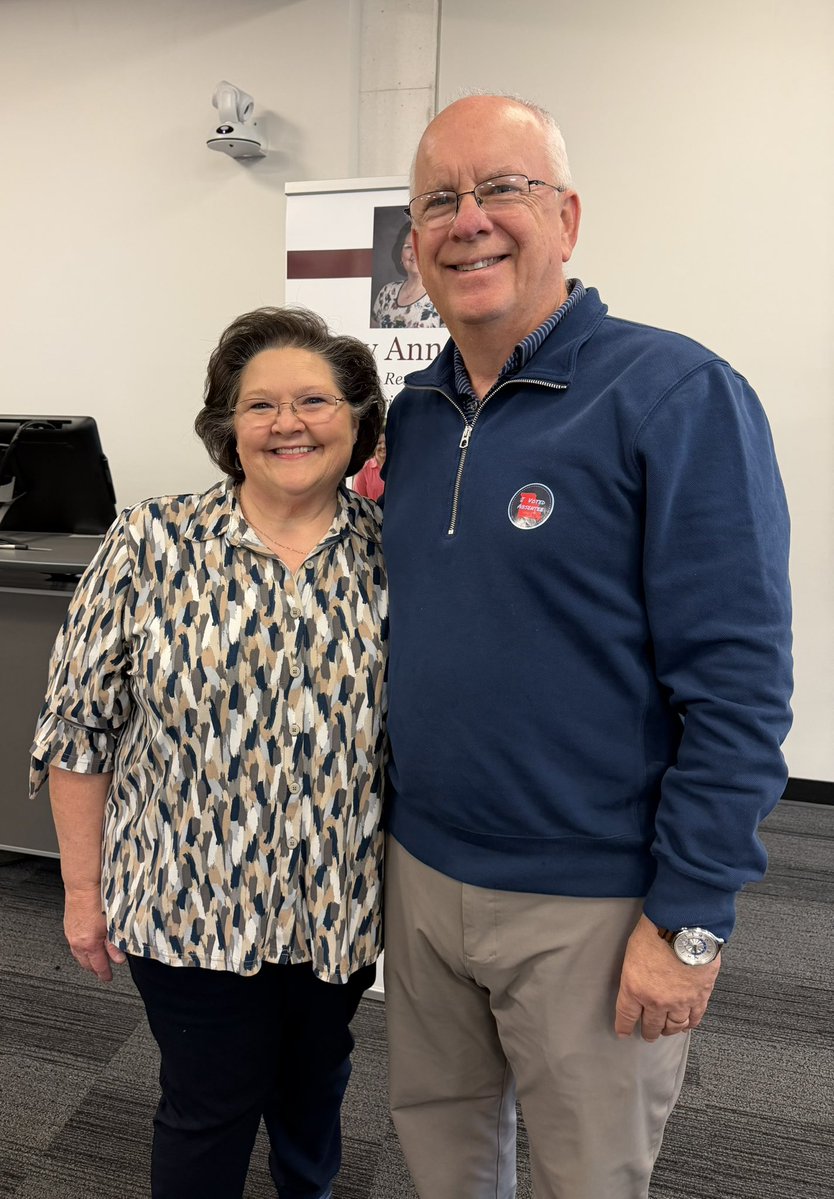 ClifSmart's tweet photo. Gail and I popped by Mary Ann Wood’s retirement party today @MissouriState. We had a great run working public affairs events together. Best wishes friend. 🥂 https://t.co/DZapnxJ6Pd
