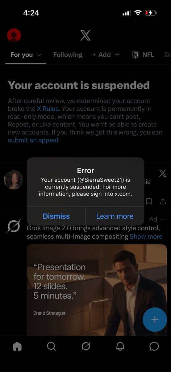 SierraSweet20's tweet photo. My account got suspended 😭 idek whyyyy it was just getting good https://t.co/ajrHnHvWI8