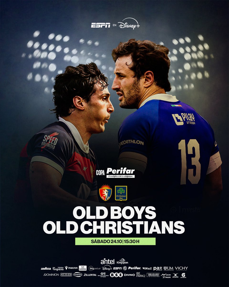 RugbyClubesURU's tweet photo. 📺 El televisado de la fecha 🔜 

@obcrugby 🆚 @oldchristians 

#RugbyUruguayo🏉 https://t.co/XYPSssvYV2
