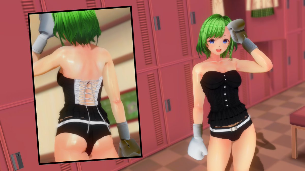 SaNKaKu_Sui's tweet photo. おはようございます！
朝ヒカリちゃんです🥊
ビスチェ可愛い🩷
#com3d2 #cm3d2 https://t.co/6MJs92IuYk