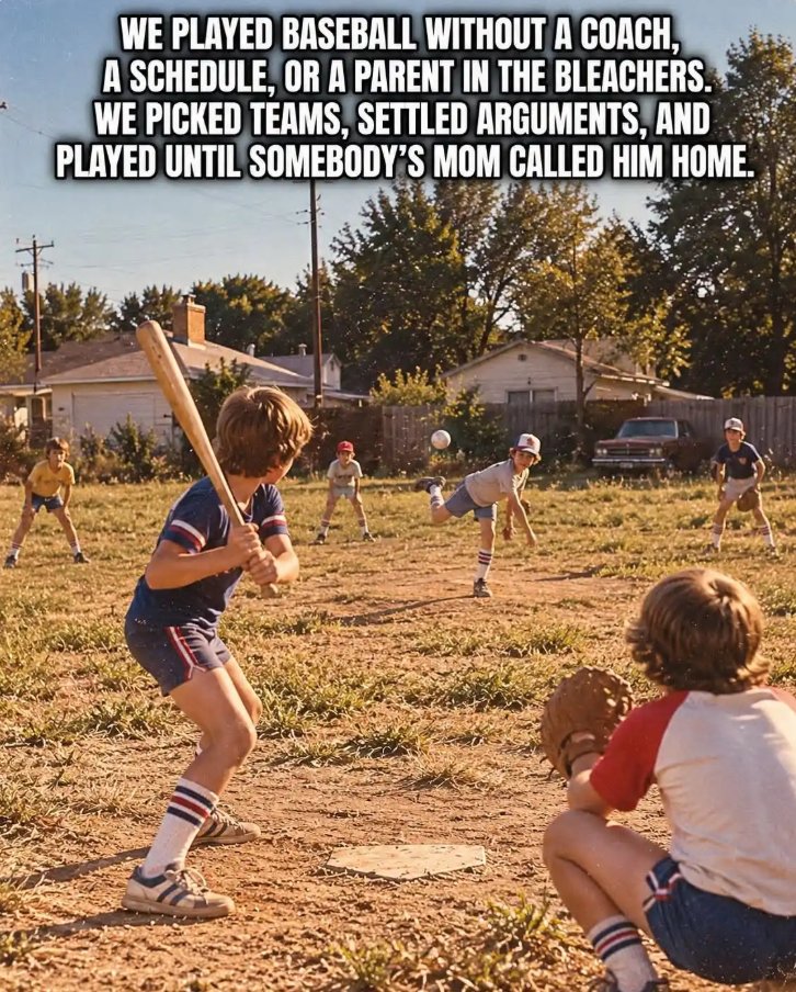 hantsbarn001's tweet photo. The good ole days when we would play outside with our friends! #Memories #BaseBall https://t.co/lxpSCd33CR