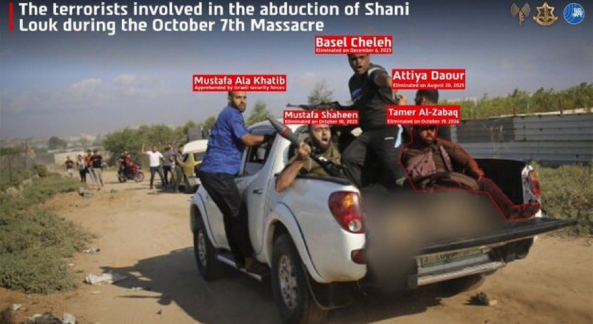 MatanAdamextn's tweet photo. It’s official: The IDF announced that Israel has now taken out all the terrorists involved in the kidnapping of Shani Louk on October 7, 2023. https://t.co/Ql4ZFy7vHq