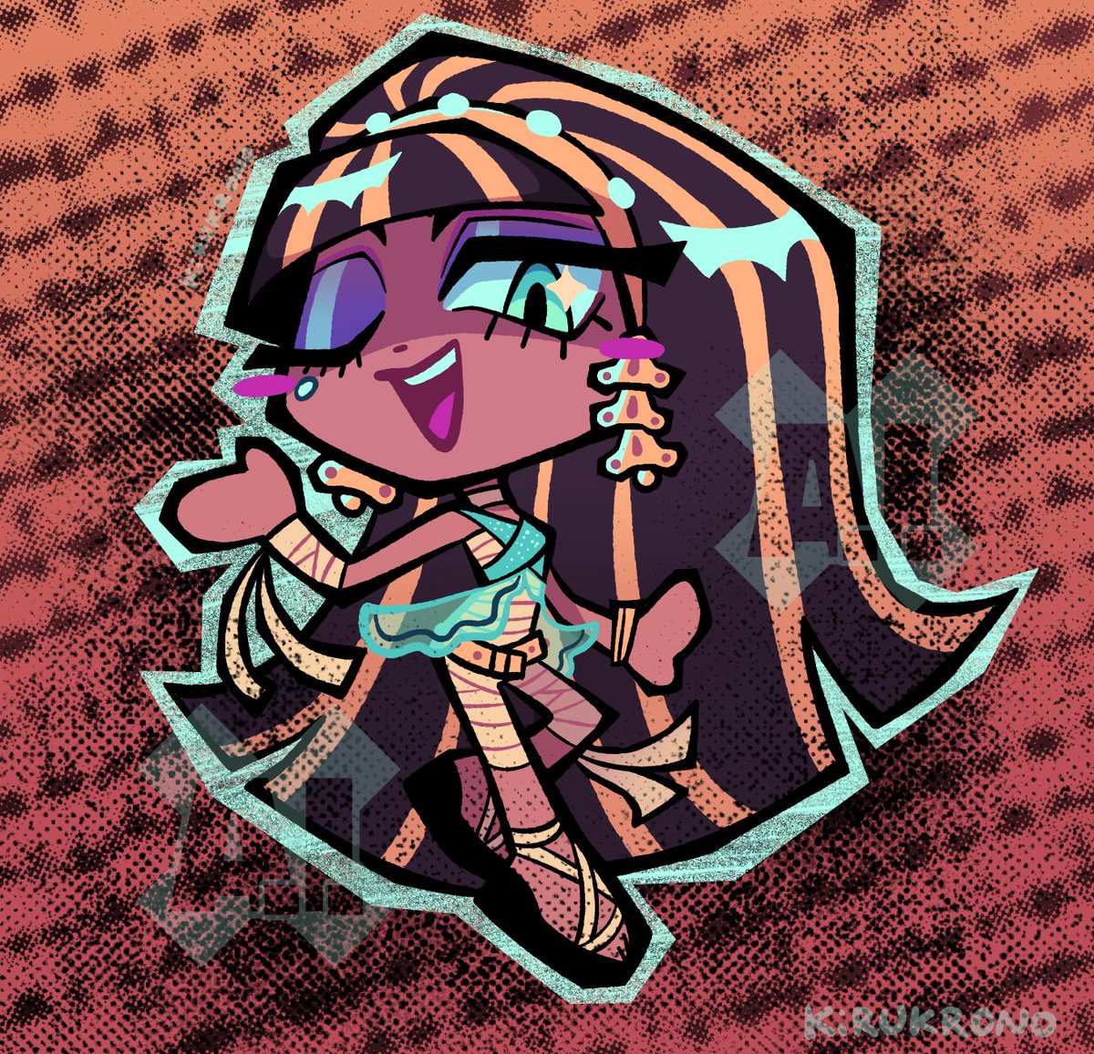 KiruKrono's tweet photo. Make way for the queen!

#MonsterHighG1 #monsterhigh #cleodenile https://t.co/vPoeCc9AHd