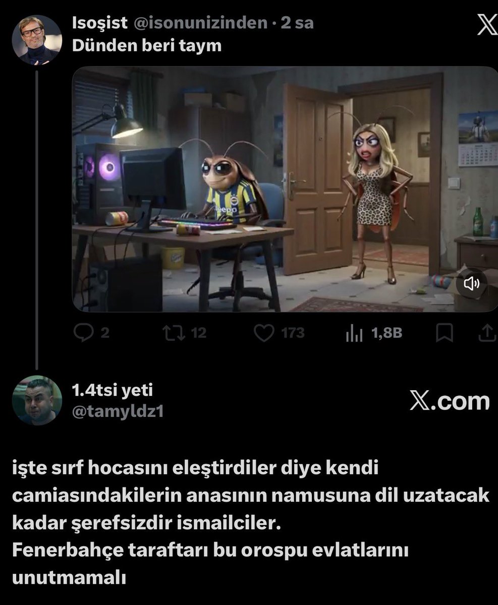 tamyldz1's tweet photo. Milletin anasına bu kadar kolay laf edenler genelde ana sevgisi görmeyen orospu cocuklarıdır bunuda buraya bırakıyım https://t.co/kVQuQ24tb9