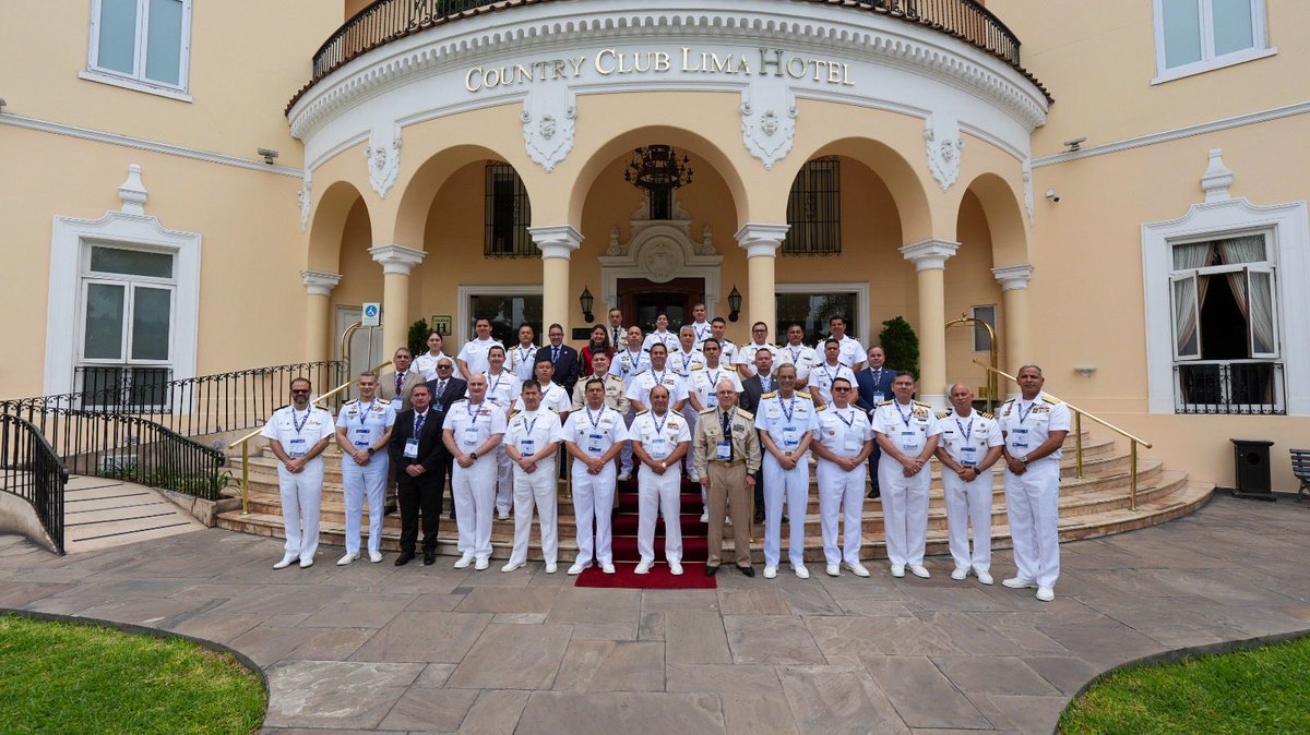 MGP_DICAPI's tweet photo. La Marina de Guerra del Perú como Autoridad Marítima Nacional, inauguró la XXV Reunión Ordinaria de la ROCRAM, fortaleciendo la cooperación regional en seguridad y protección marítima, así como la preservación del medio ambiente acuático.
https://t.co/6rcu26aMEc https://t.co/biV0SvctBq