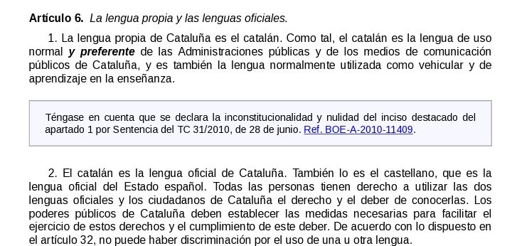 mindthegap2345's tweet photo. @ANDBCN21 Por mucho que quieras congraciarte con los separatistas y decir que el español no lo es, el propio estatuto de Cataluña te deja como una mentirosa. https://t.co/7bkLj1UX4X