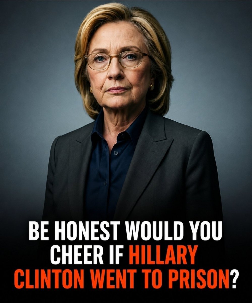 DCDrainoctr's tweet photo. BE HONEST: WOULD YOU CHEER IF HILLARY CLINTON WENT TO PRISON? https://t.co/NvaJudTYel