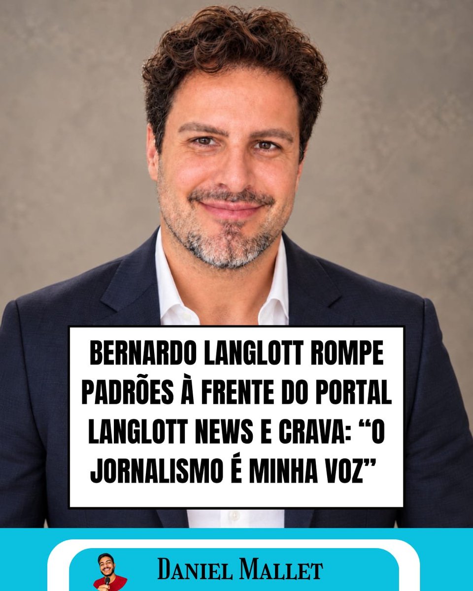 langlott25226's tweet photo. BERNARDO LANGLOTT ROMPE PADRÕES À FRENTE DO PORTAL LANGLOTT NEWS E CRAVA: “O JORNALISMO É MINHA VOZ” 🎙️✨ https://t.co/rqB8yinOMG