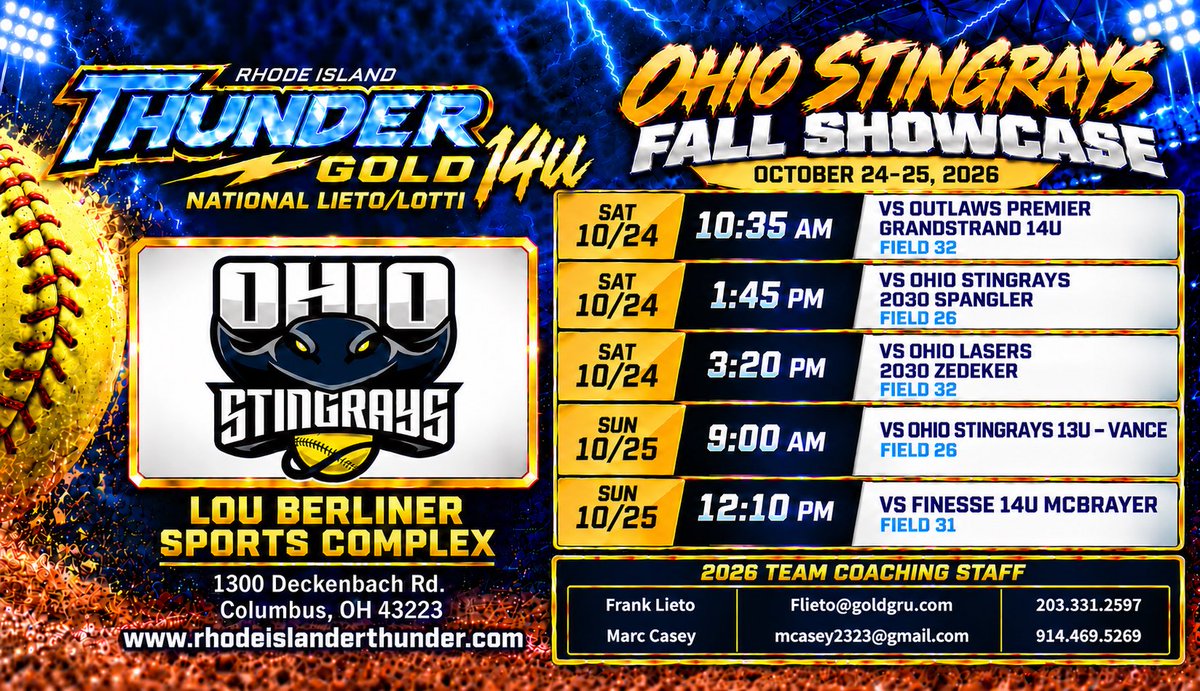 ACasey2031's tweet photo. Can’t wait to hit the field with my @RITG14UNLieto team this weekend @OHStingraysShow in Columbus, Ohio!  Come check us out! https://t.co/TSK1ZxAkTI