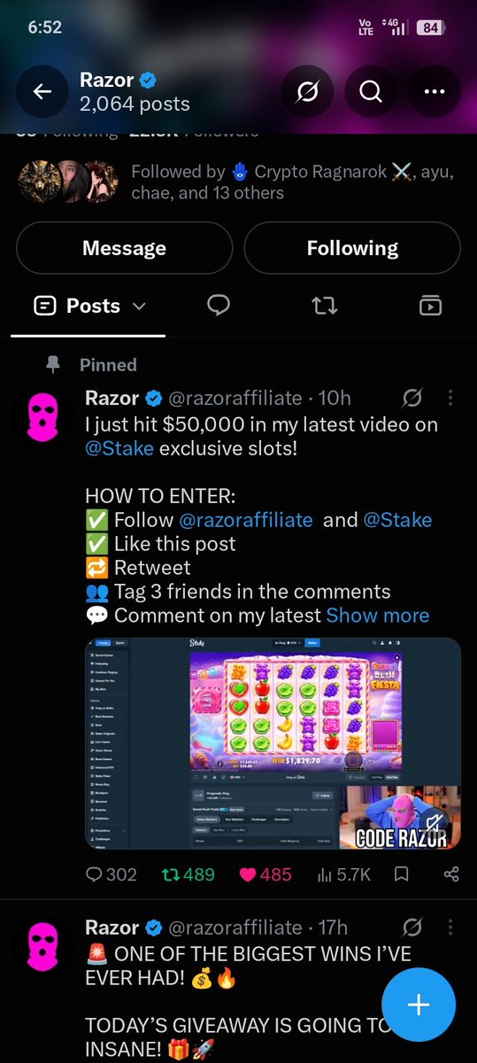 setinxi's tweet photo. @Bulls_Crypt0 @razoraffiliate https://t.co/2wAq1E8EJA