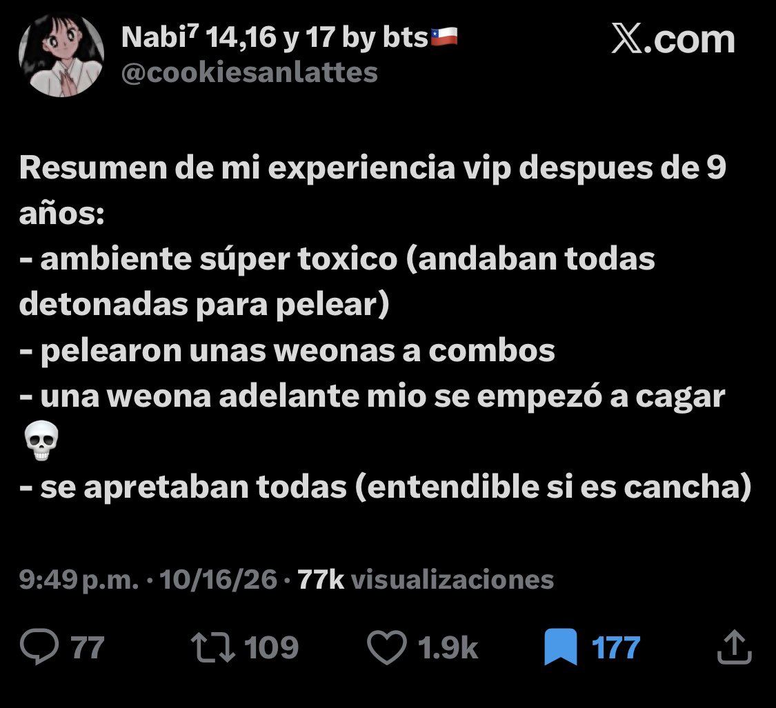 YoonTae_9395z's tweet photo. Robos, acoso, xenofobia, tiran banderas y empujan a extranjeros, fuman y se cagan literal en el estadio, se comportan como animales, ya está... los chilenos siendo el último lugar en los tours https://t.co/Kitl3UYCJp