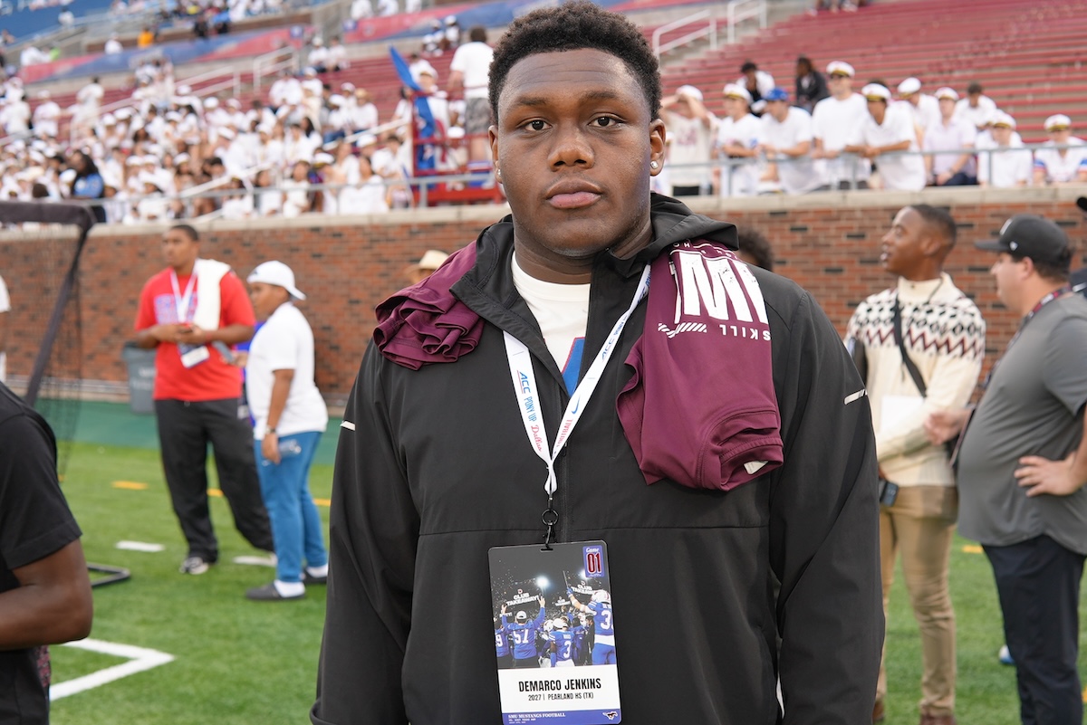 BillyEmbody's tweet photo. What is SMU getting in DT DeMarco Jenkins? More on the flip from Miami as the Mustangs stay hot in recruiting...

Intel: https://t.co/ksqDH4Pafx https://t.co/dsfDIV6Dhk