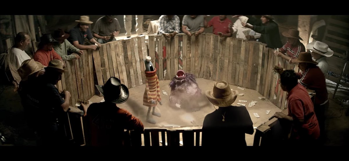 nmjcu's tweet photo. have you guys seen imagine dragon’s music video for radioactive? it has people betting on puppets fighting https://t.co/L1LPS8nD2h