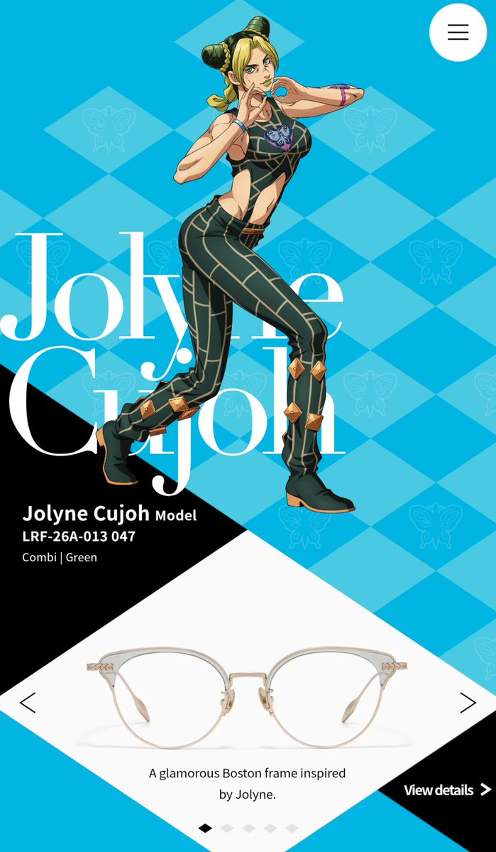 verticalinvader's tweet photo. jolyne glasses!!! super cute!!! https://t.co/sGIXyLoZtA