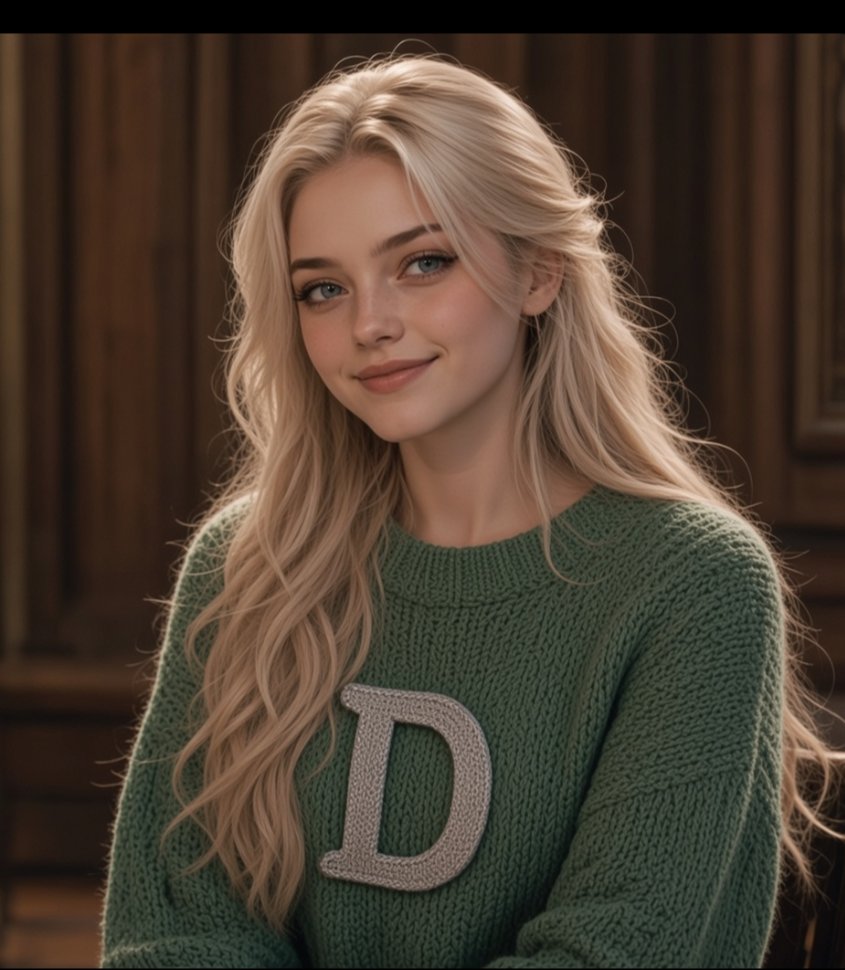 Bakhtosh's tweet photo. @wanruochenhun @DodgerWing Malfoid's first Weasley jumper https://t.co/pcvAb1083H