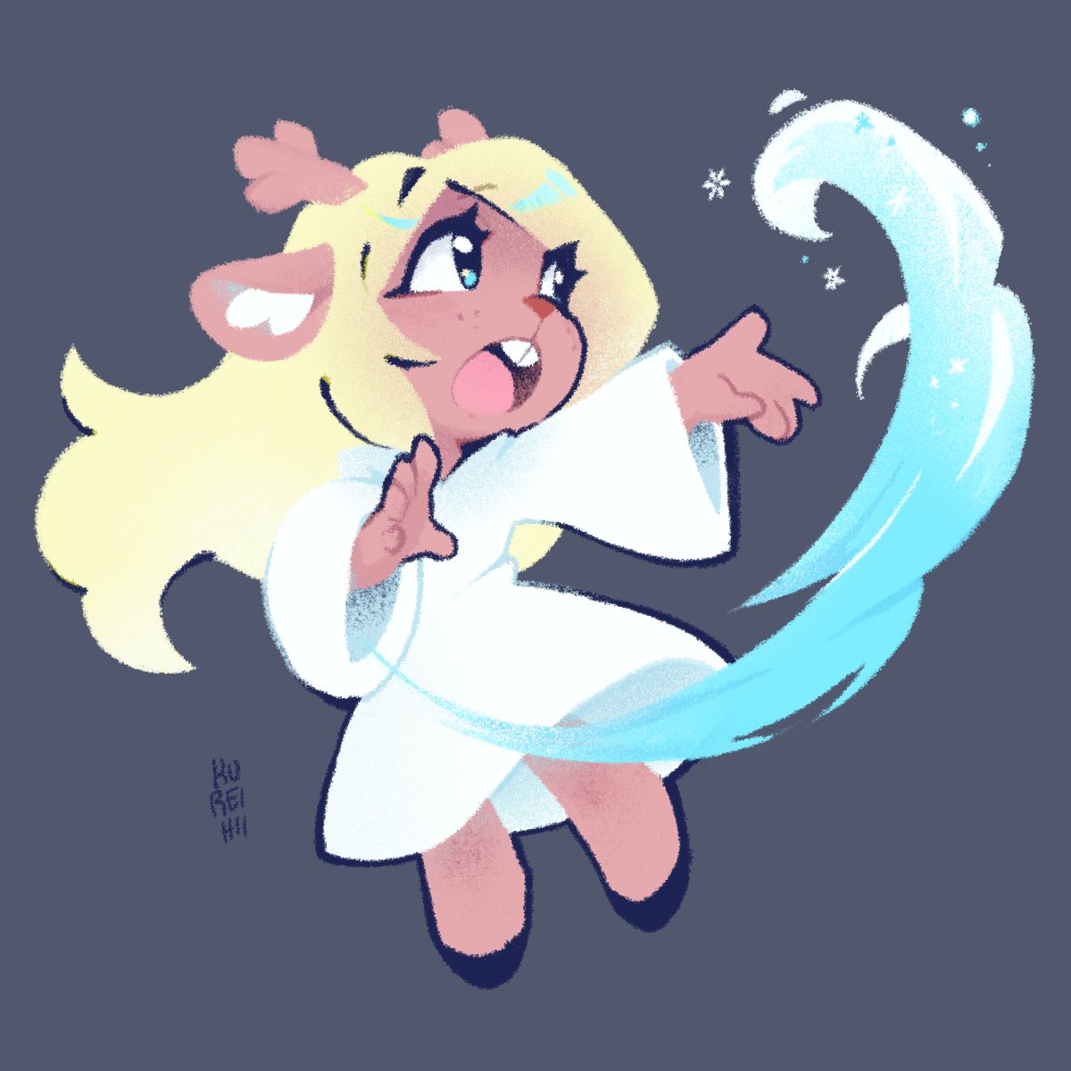 kureihii's tweet photo. Noelle deltarune https://t.co/7b9qZqTkph