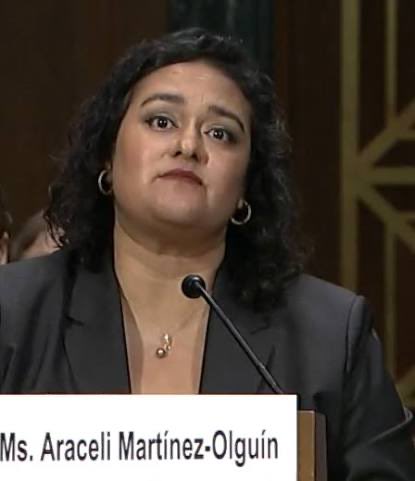C_3C_3's tweet photo. Meet Judge Araceli Martinez Olguín…

She was appointed by Autopen.

Born in Mexico.

There’s NO RECORD her parents immigrated to America legally.

They could be illegals.

Araceli just barred DHS doing field interrogations of potential illegals.

The Judiciary is a disaster. https://t.co/FV2xCmjpDp