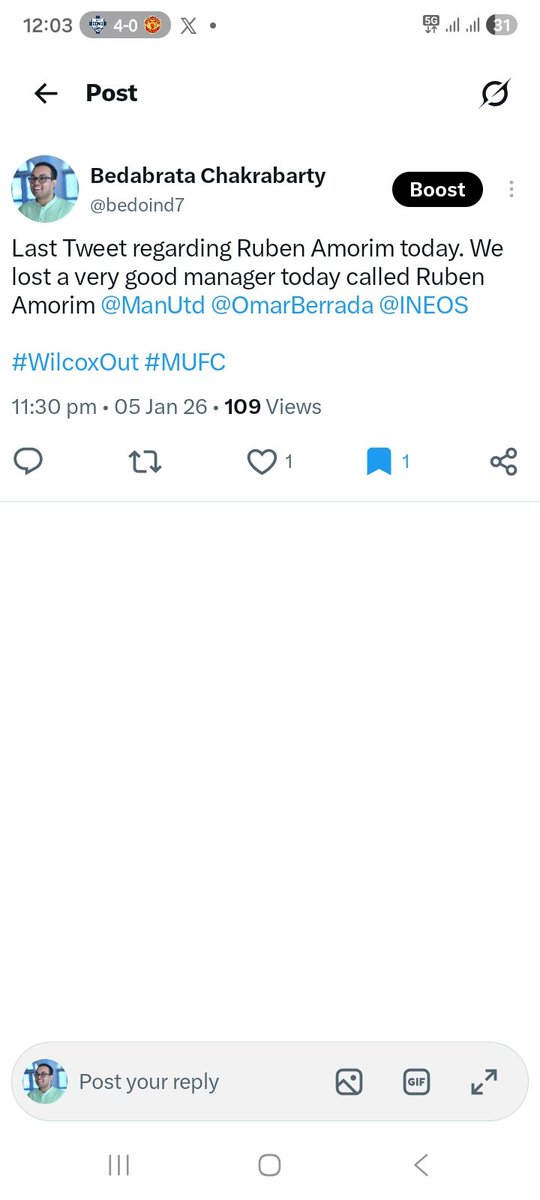 bedoind7's tweet photo. No to Howe,No to Southgate, No to McKenna, No to Emery
Amorim, @OmarBerrada ,you appointed was the right man,but now ie past. We need to appointed Nagelsmann
Don't listen to @GNev2 & British commentators at sky,talksport and BBC,they are rubbish. @manutd #SackCarrick #MUFC https://t.co/MPBHehyTxf