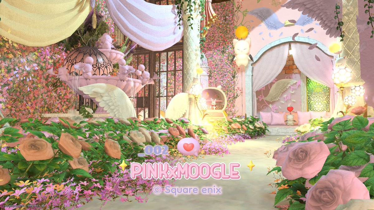 pmh_xx's tweet photo. _002 PINKxMOOGLE
しあわせいっぱいモーグリの花園へようこそ
🌐Mana / Ixion
📍ゴブレットビュート5区
アパルトメント(拡張街)9号室
ピンクのお花いっぱいのお花畑にいるようなスタジオです。
🔖#studio_PONI
https://t.co/0RpK00LxOy
#FF14Housing #FF14ハウジング https://t.co/dghbCMBTNQ
