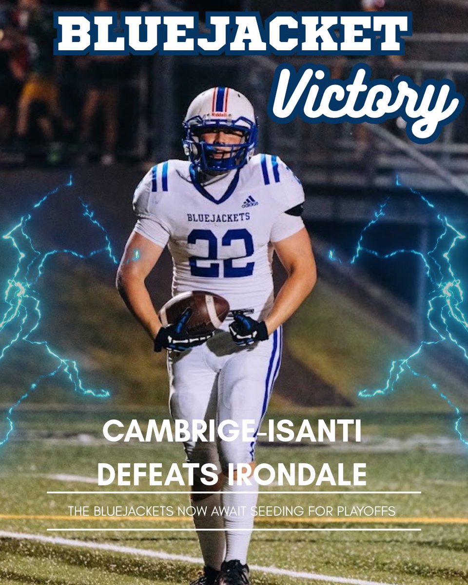BluejacketFB's tweet photo. That’s the game! Bluejackets defeat Irondale 46-22! https://t.co/TKsUEGGvwv