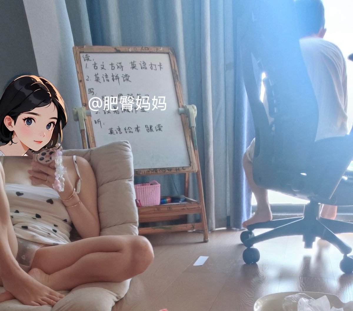 KingDiv04853171's tweet photo. 儿子慢慢调整了自己吃西瓜的角度，边吃边偷看两腿之间。 #绿母 #恋母 #淫母 #骚妈 #肥母 #乱伦 #偷拍 #老妈 #母子 #熟女 https://t.co/aV8KGS6kFy