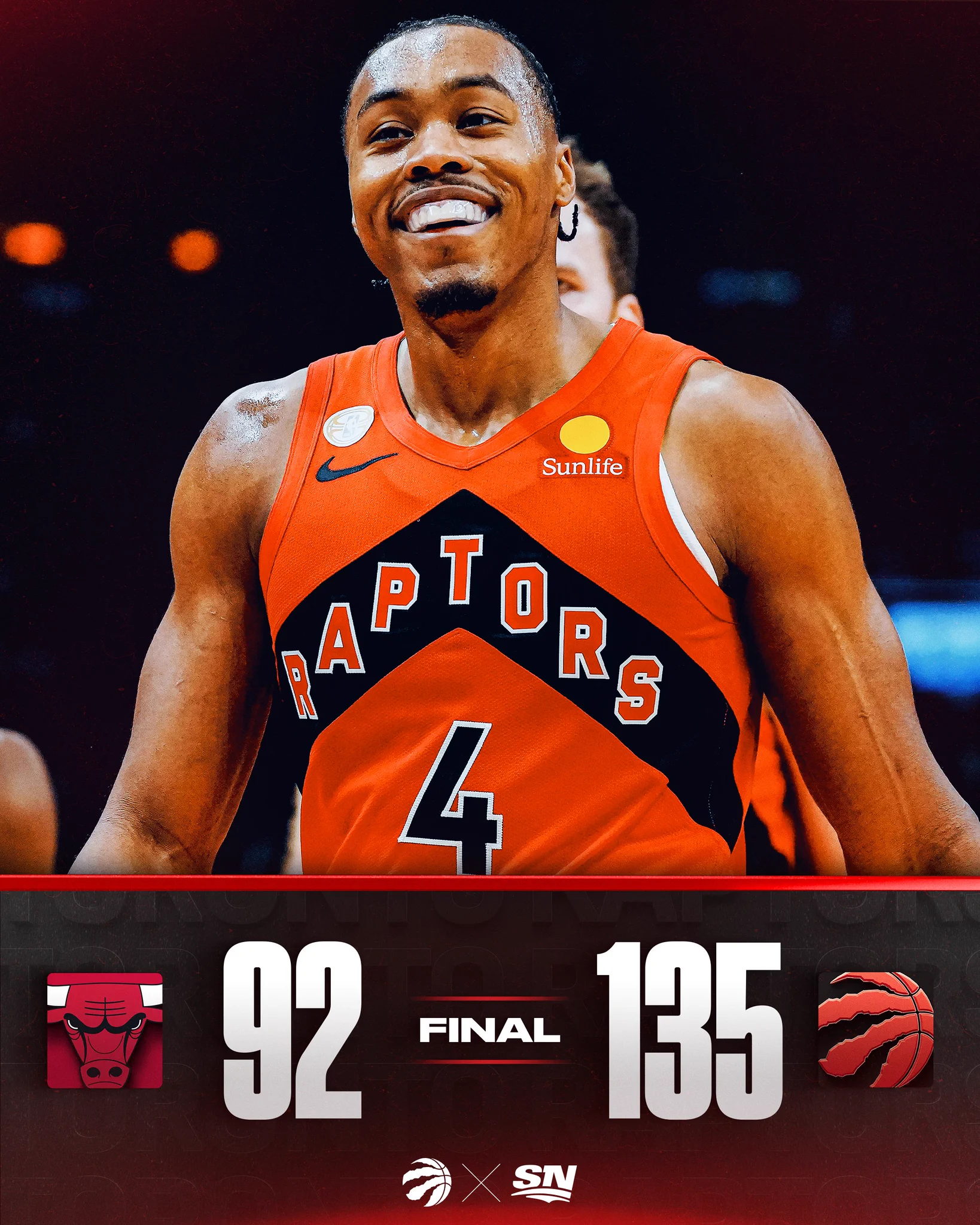 Raptors 135-92 Bulls | NBA Regular Season